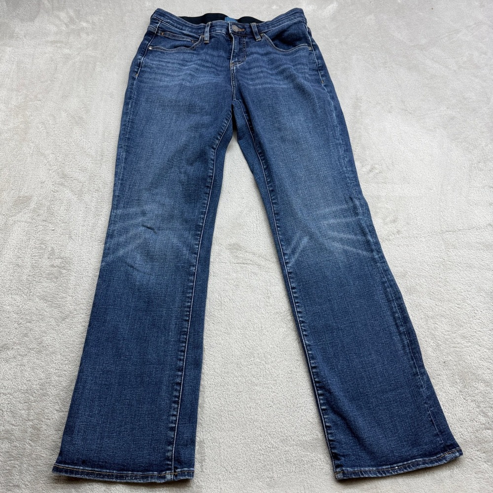 Jag Eloise Boot Jeans Women's 10 Dark Wash Elastic Waist Casual Everyday Denim